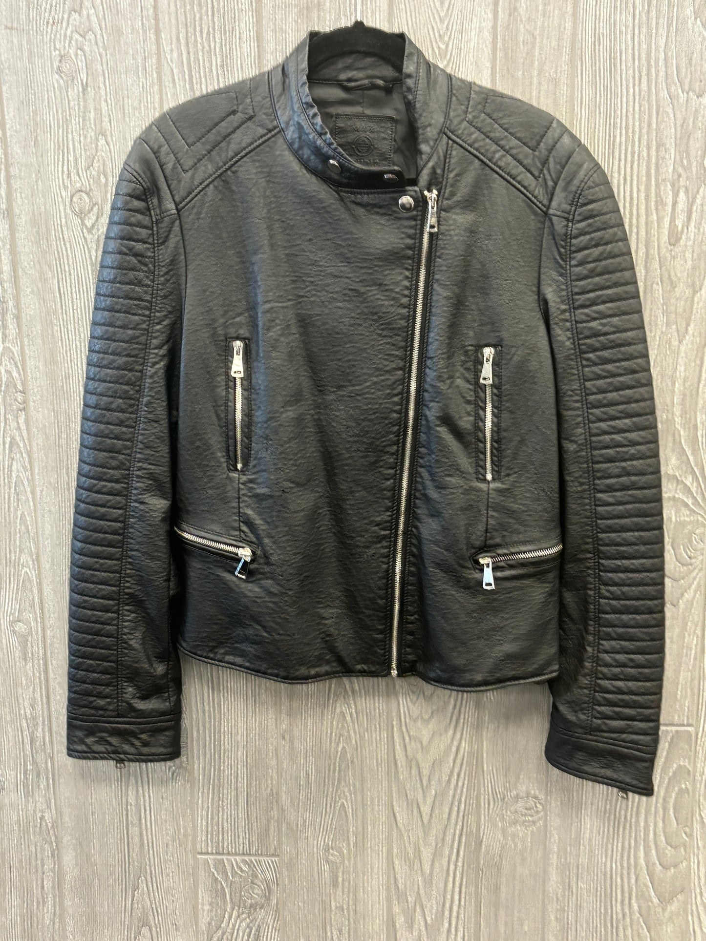 Jacket Moto By Max Studio In Black, Size: L