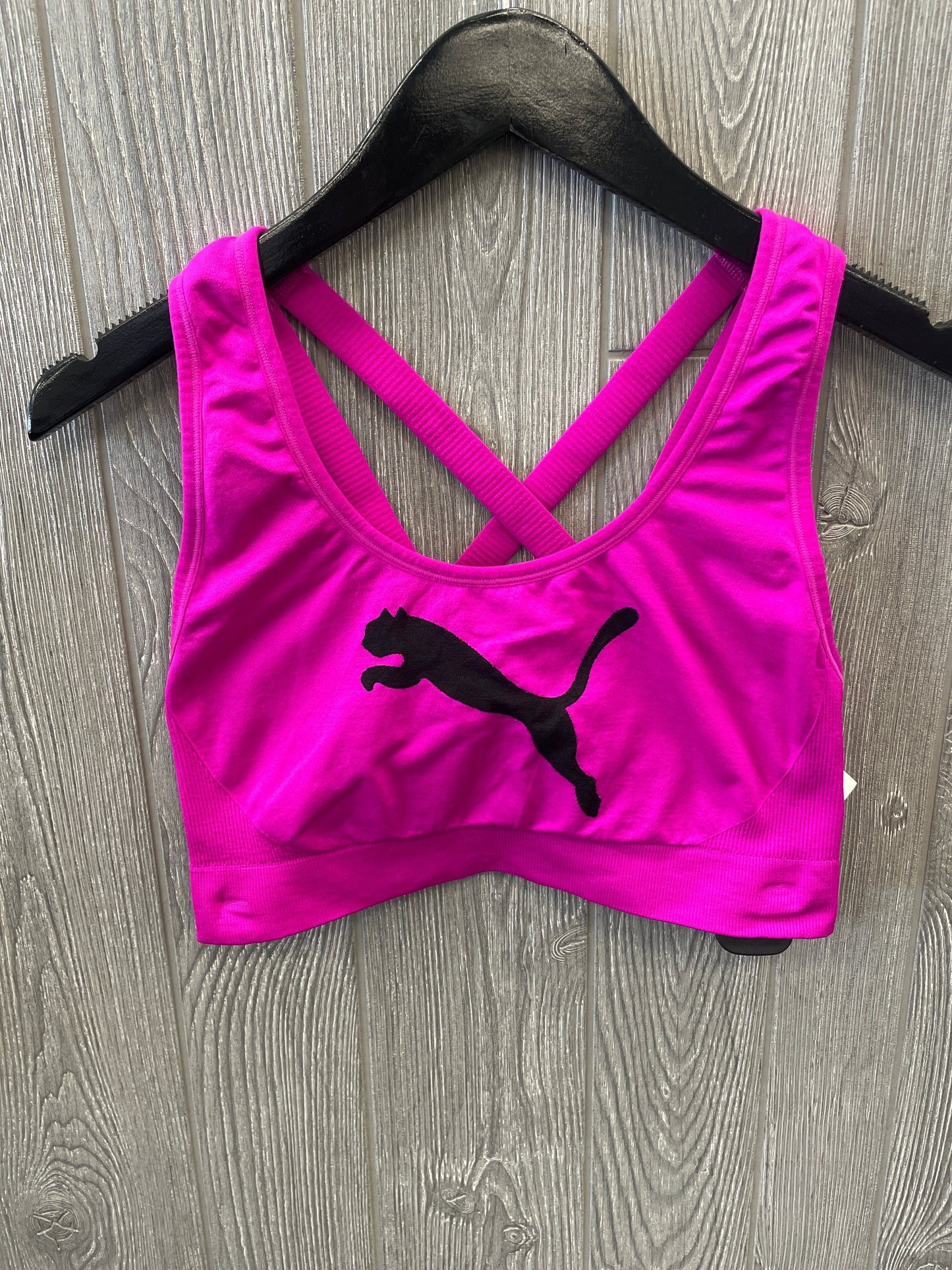 Athletic Bra By Puma In Pink, Size: L