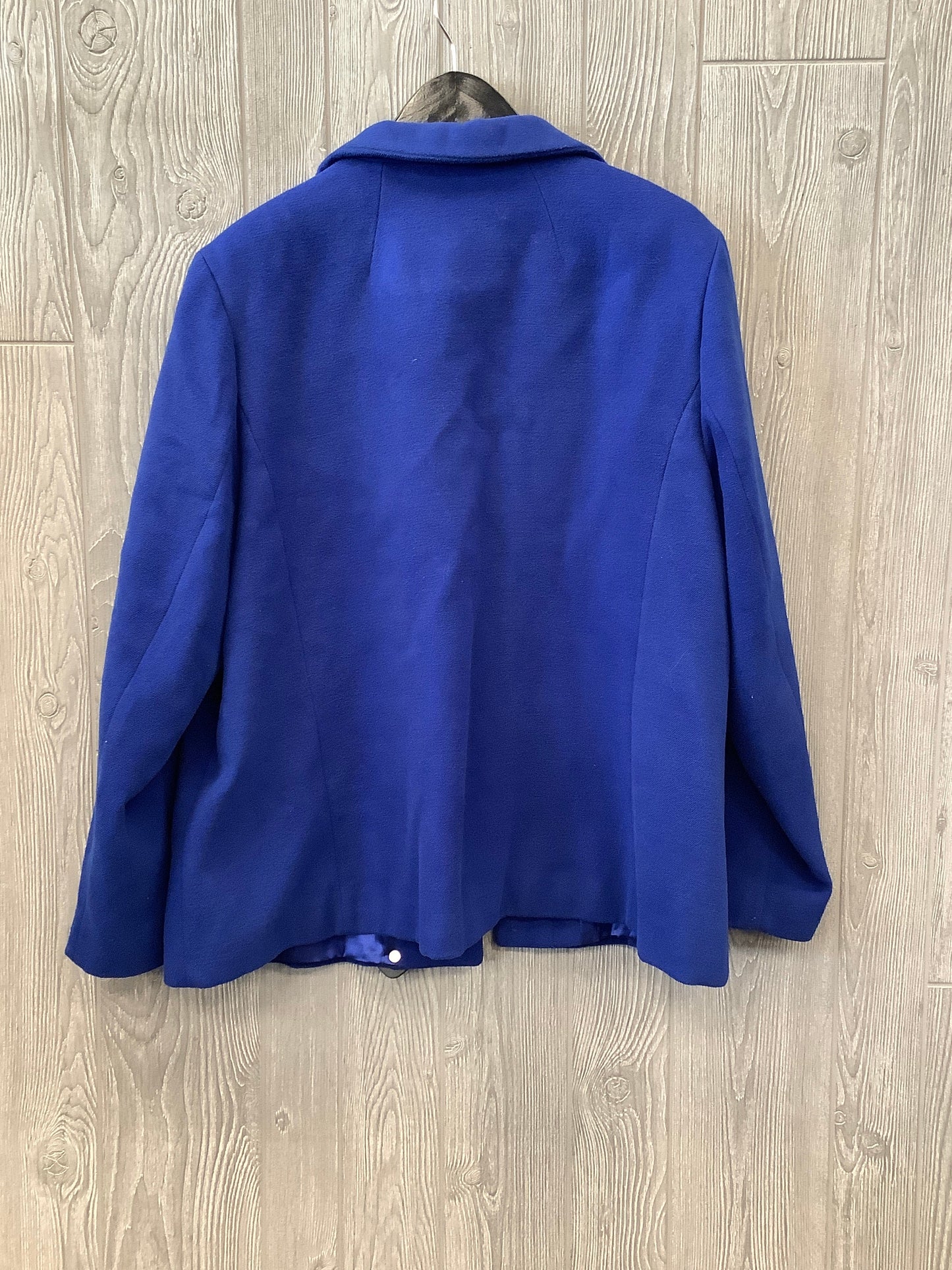 Coat Other By Lands End In Blue, Size: 1x