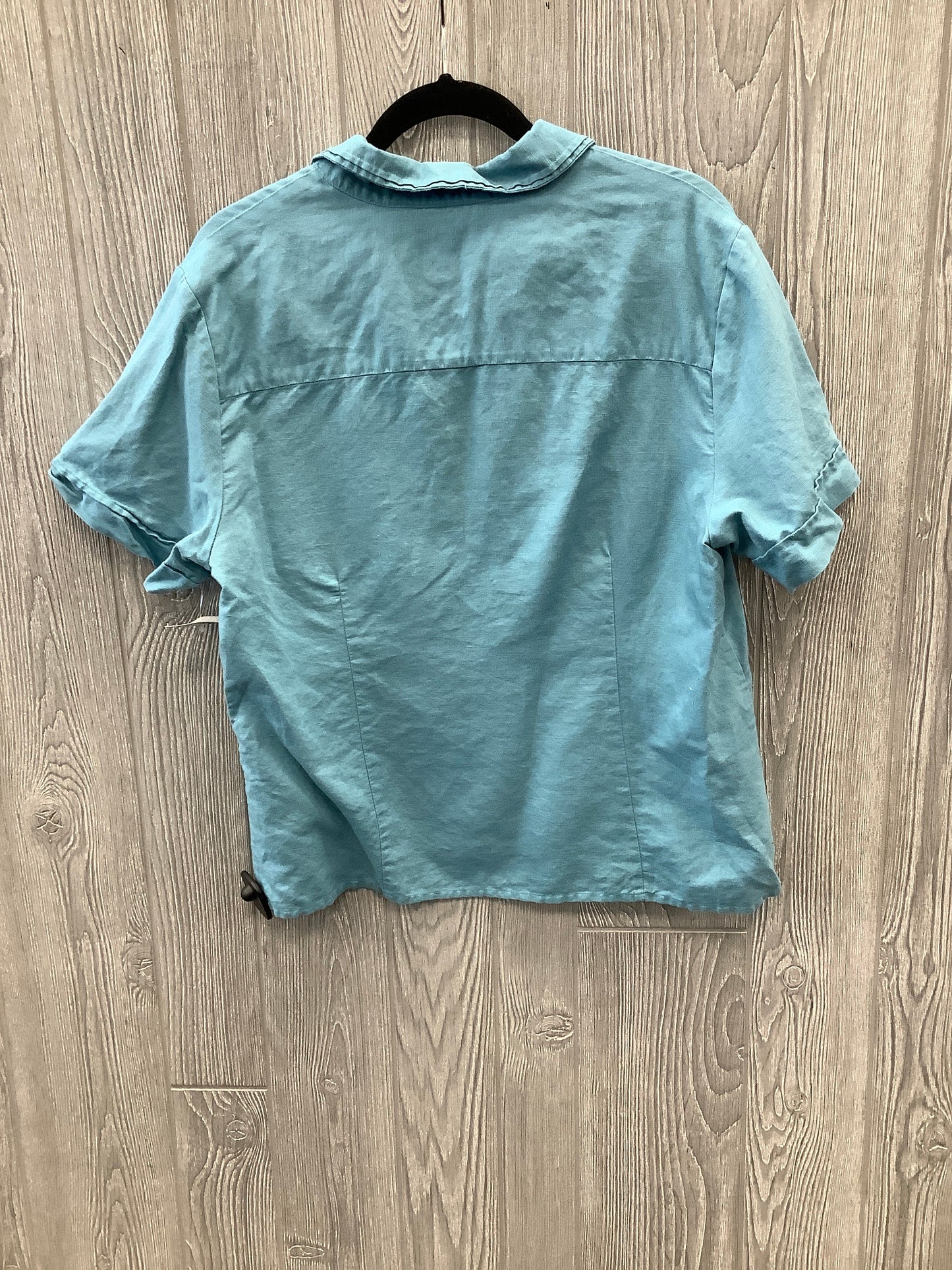 Top Short Sleeve By Christopher And Banks In Blue, Size: Xl