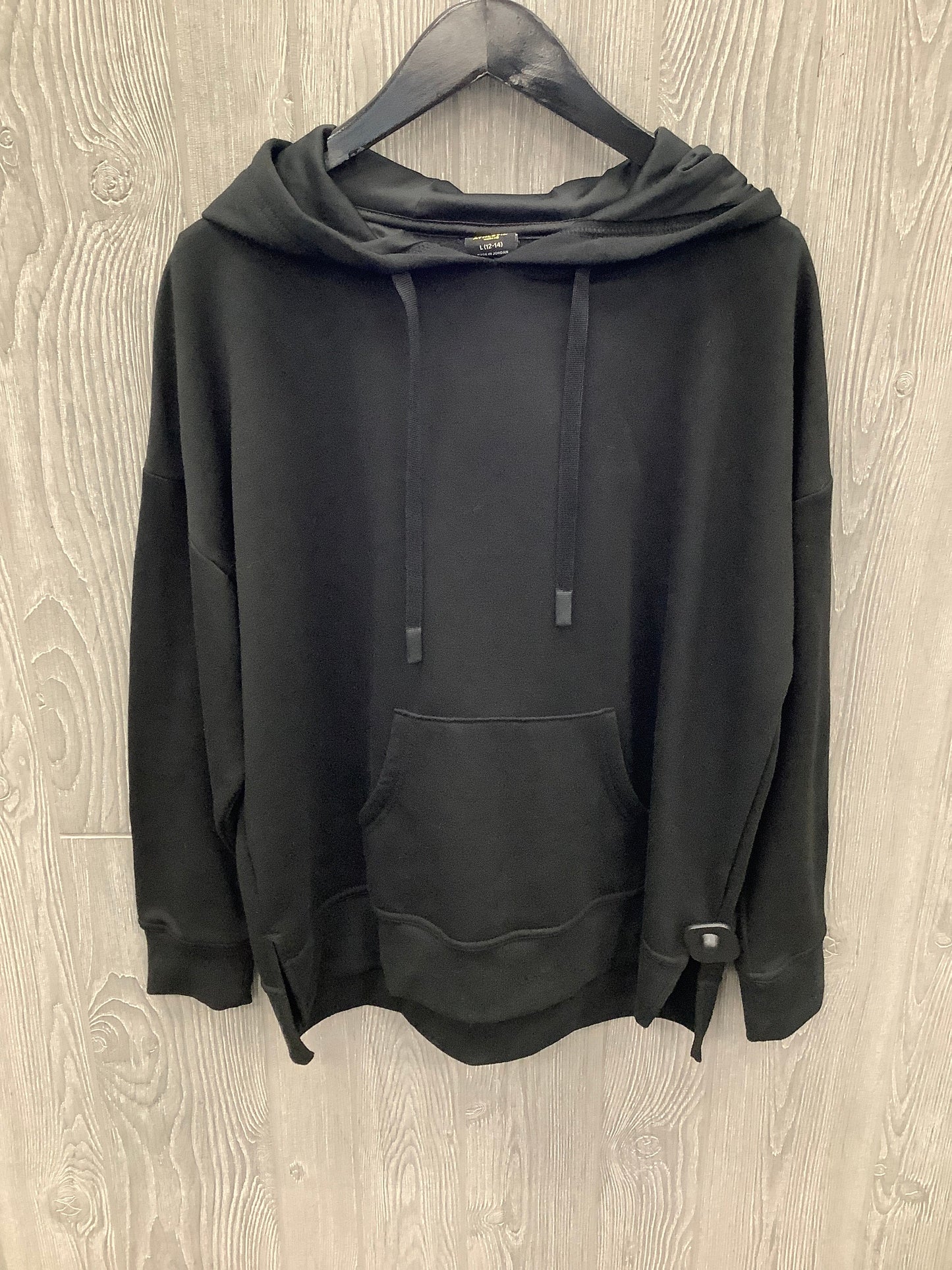 Athletic Sweatshirt Hoodie By Athletic Works In Black, Size: L