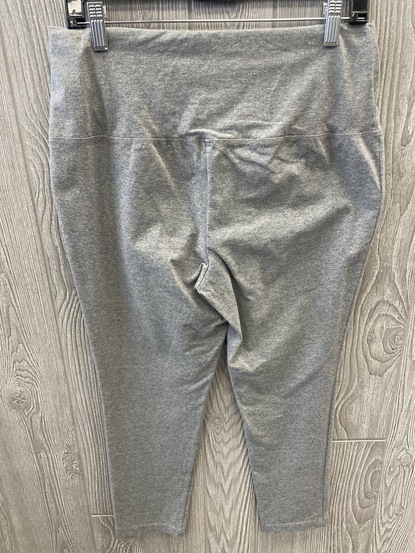 Athletic Leggings By Zenergy By Chicos In Grey, Size: M