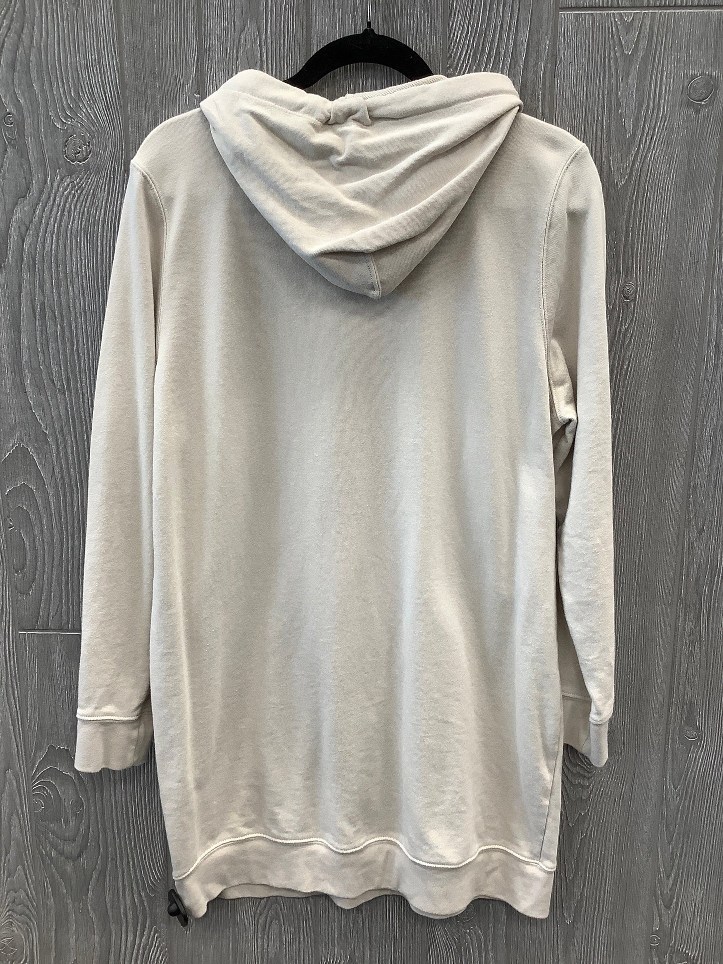 Sweatshirt Hoodie By Calvin Klein In Cream, Size: Xl