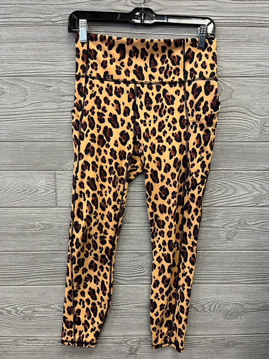 Athletic Leggings By Fabletics In Animal Print, Size: M