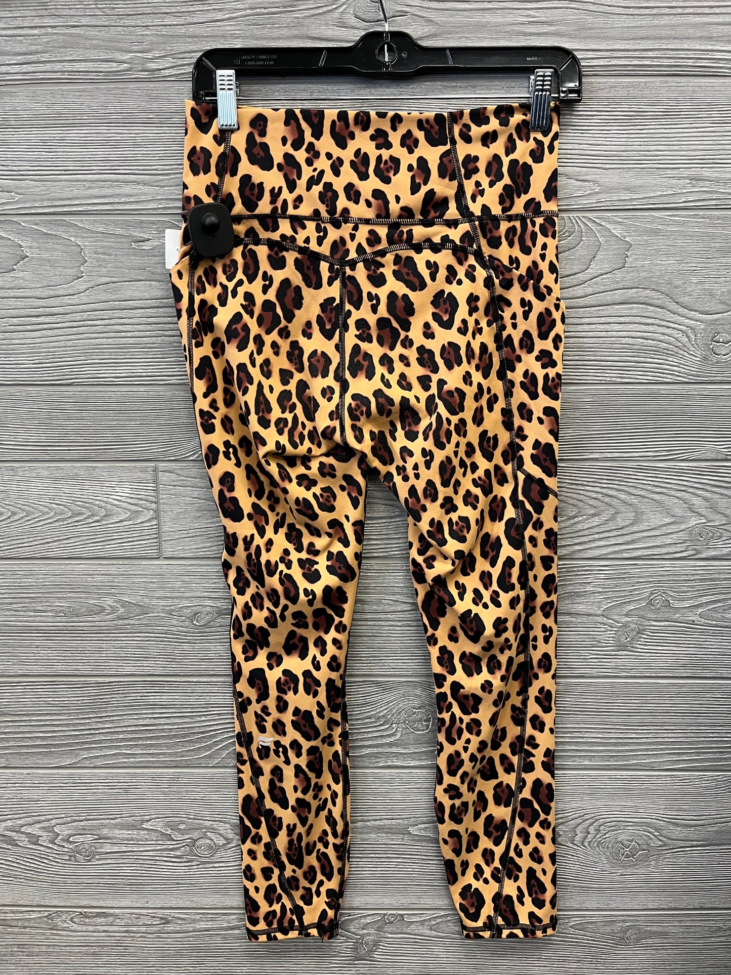 Athletic Leggings By Fabletics In Animal Print, Size: M