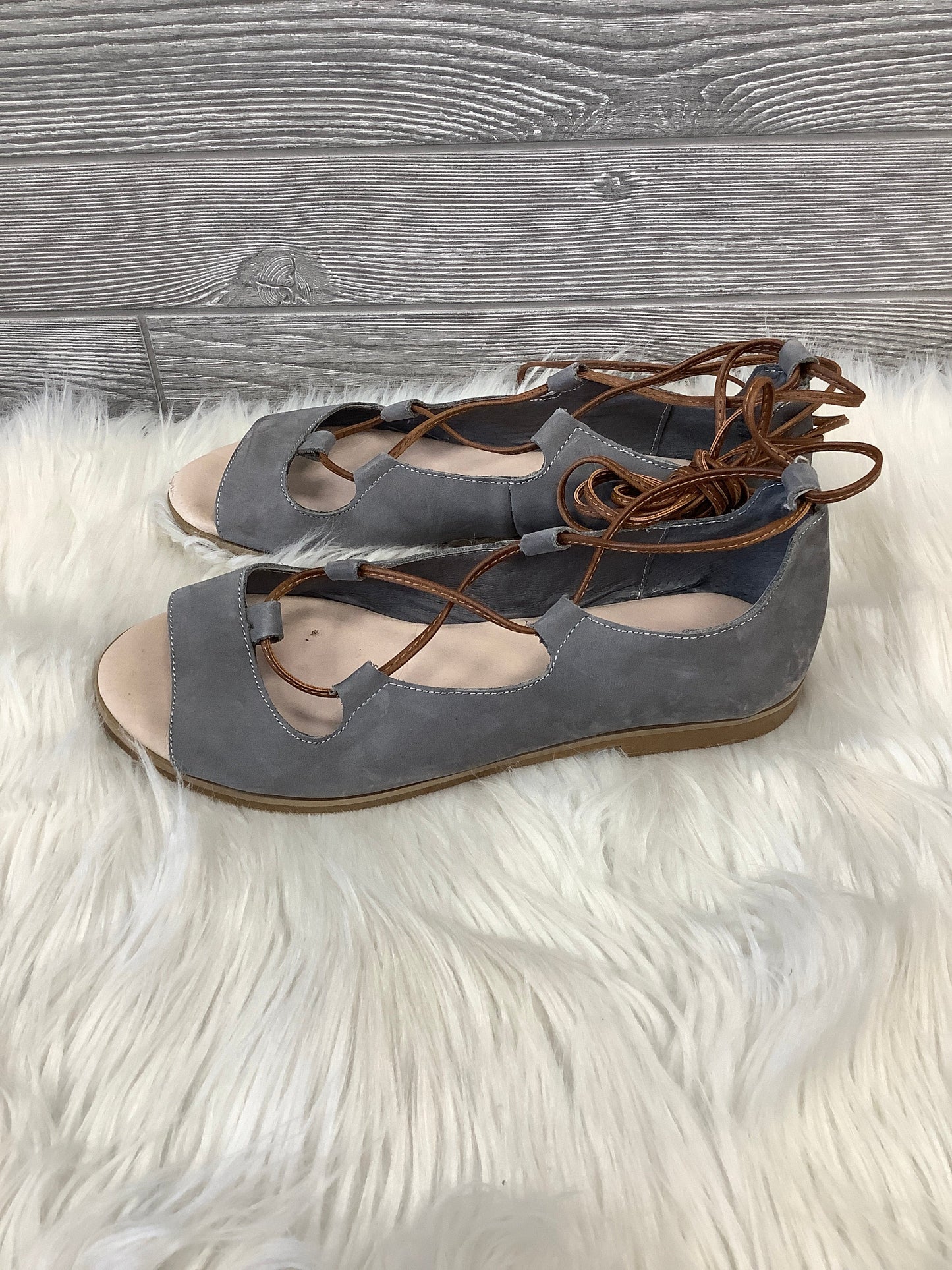 Sandals Flats By J. Jill In Grey, Size: 8.5