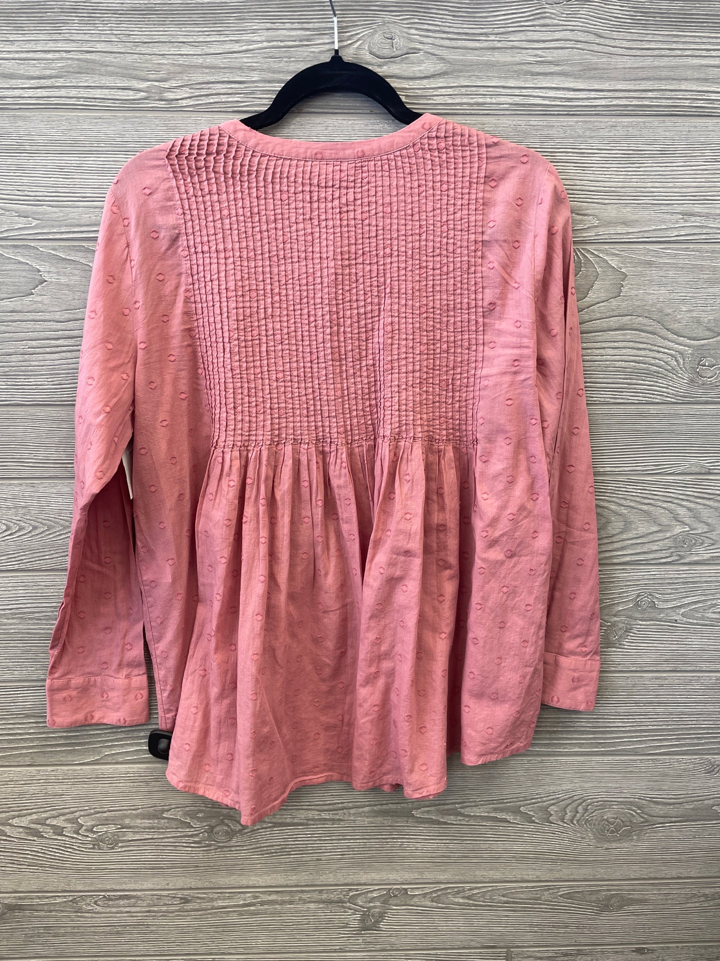 Top Long Sleeve By J. Jill In Pink, Size: Mp