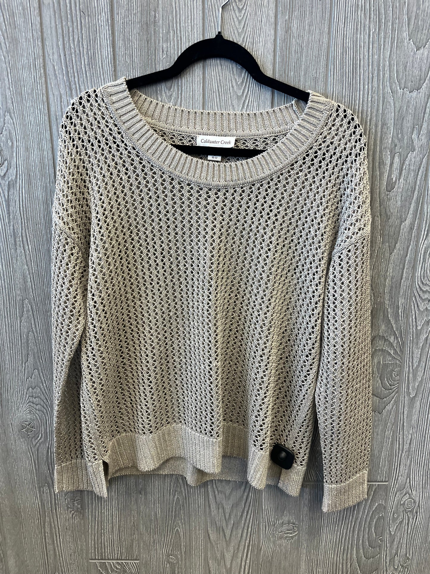 Sweater By Coldwater Creek In Tan, Size: M