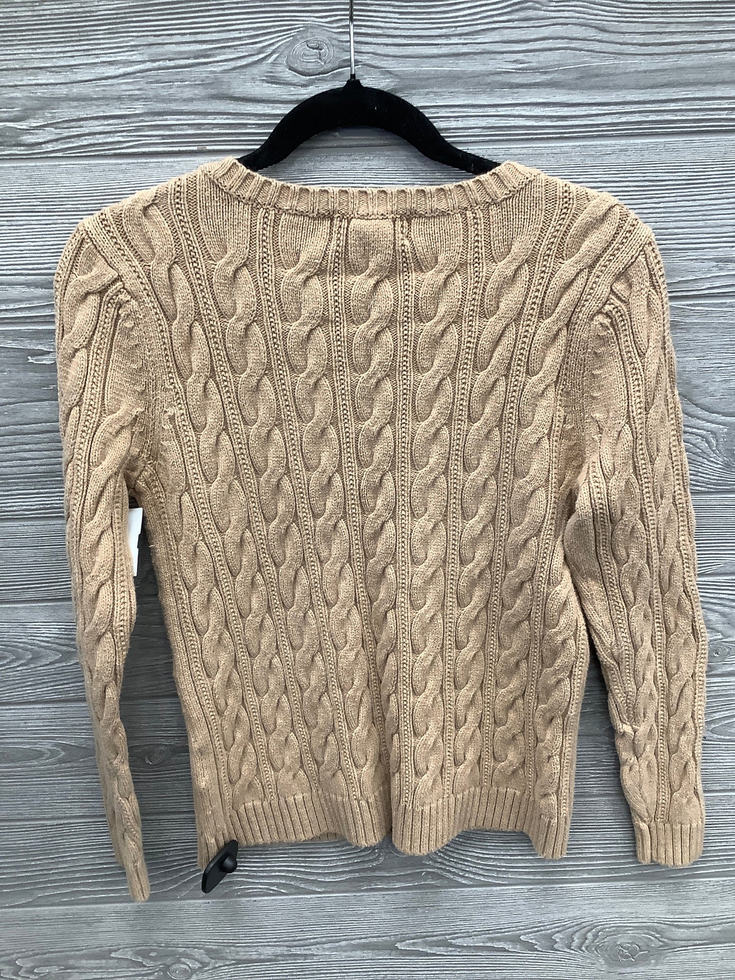 Sweater By Lands End In Tan, Size: M