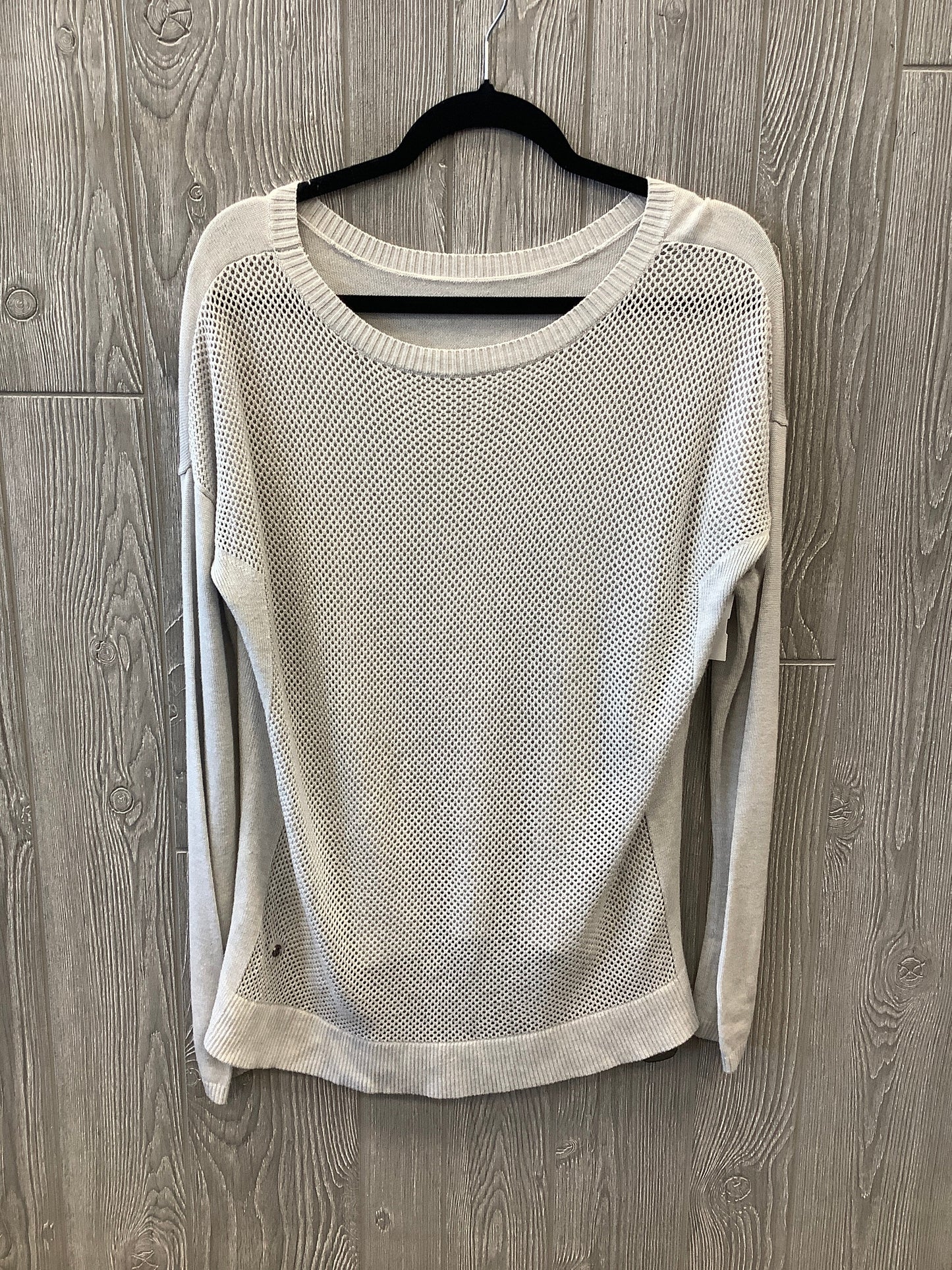 Top Long Sleeve By Lululemon In Grey, Size: 10