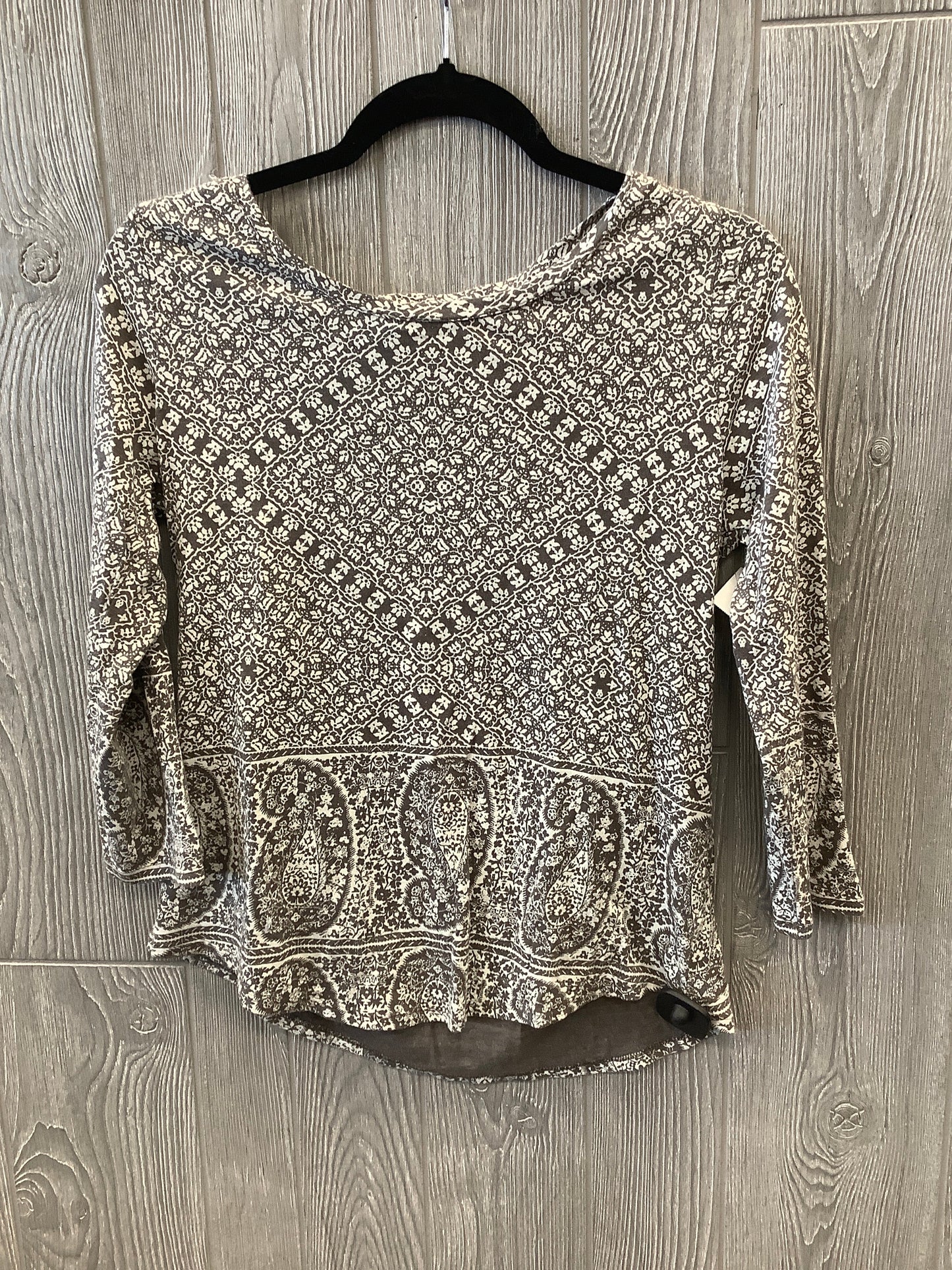 Top Long Sleeve By Lucky Brand In Grey, Size: M