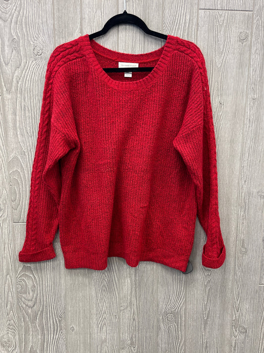 Sweater By Christopher And Banks In Red, Size: Xl