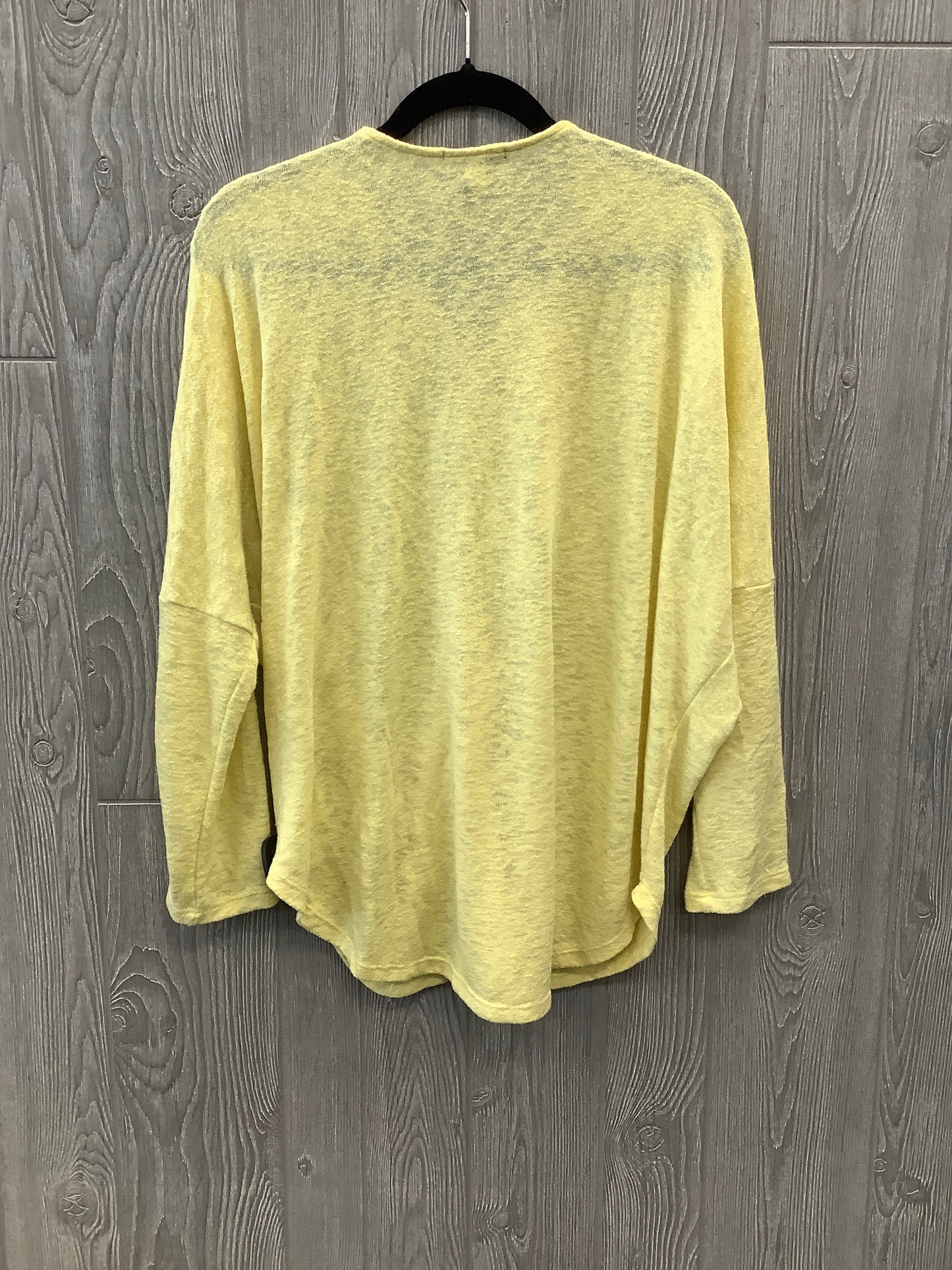 Top Long Sleeve By Alfani In Yellow, Size: Xl