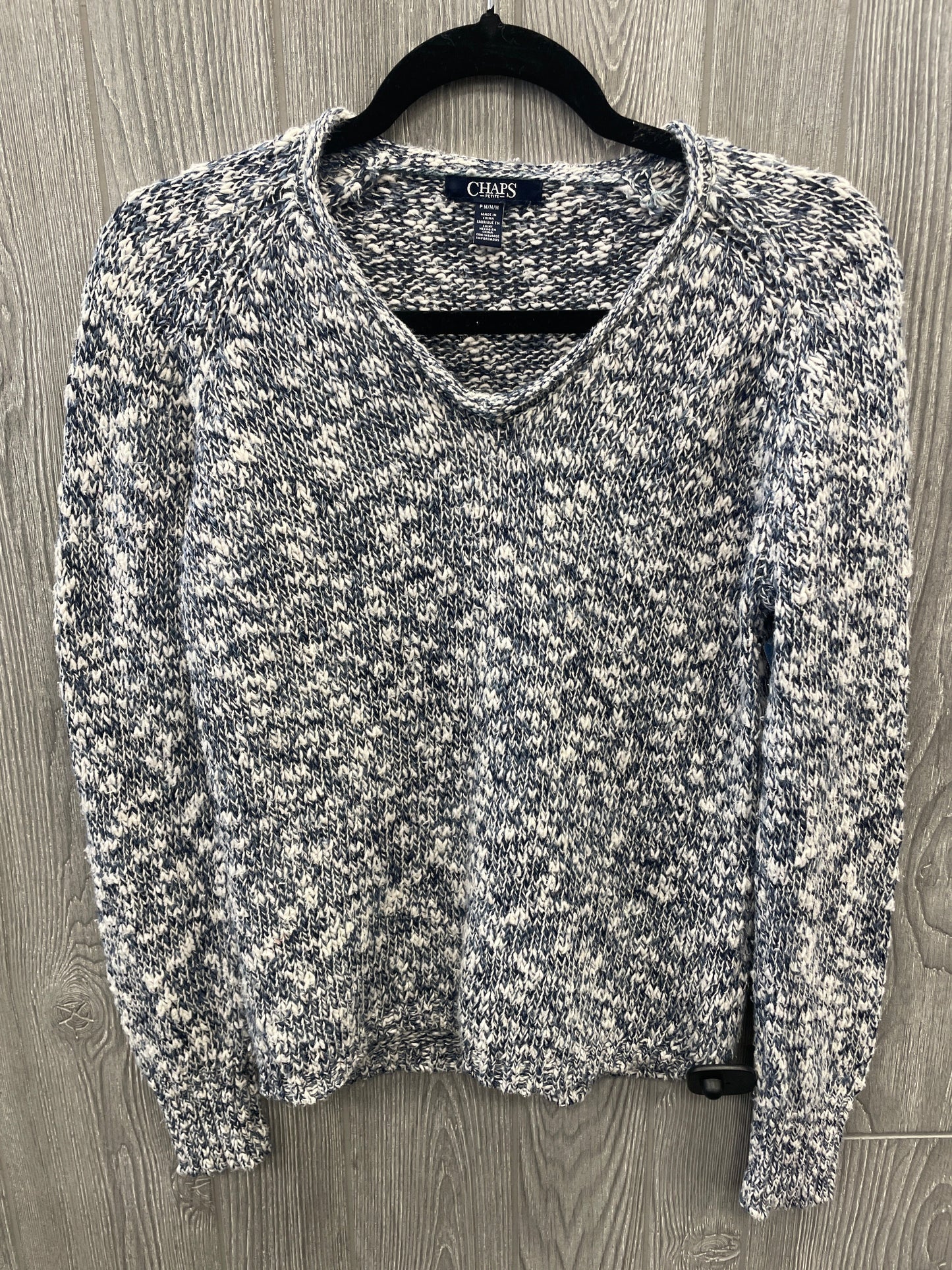 Sweater By Chaps In Blue, Size: M