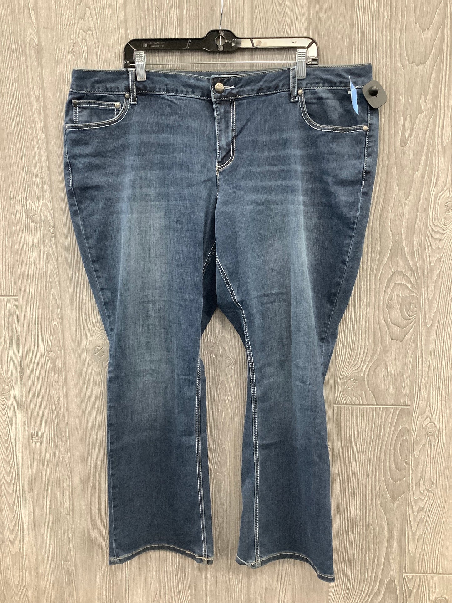 Jeans Boot Cut By Cato In Blue Denim, Size: 20