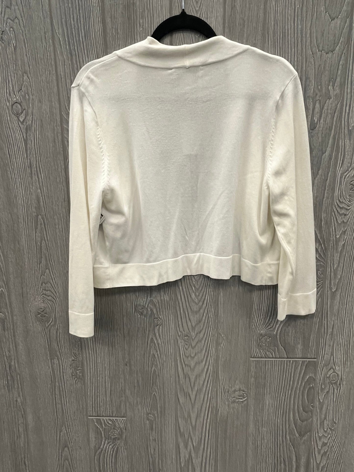 Cardigan By Christopher And Banks In White, Size: L