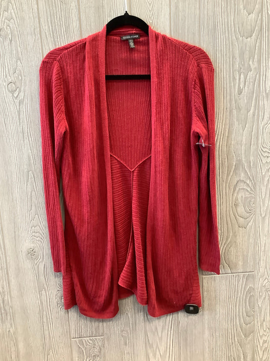 Cardigan By Eileen Fisher In Red, Size: Xs