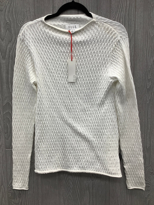 Top Long Sleeve By Elle In White, Size: Xs