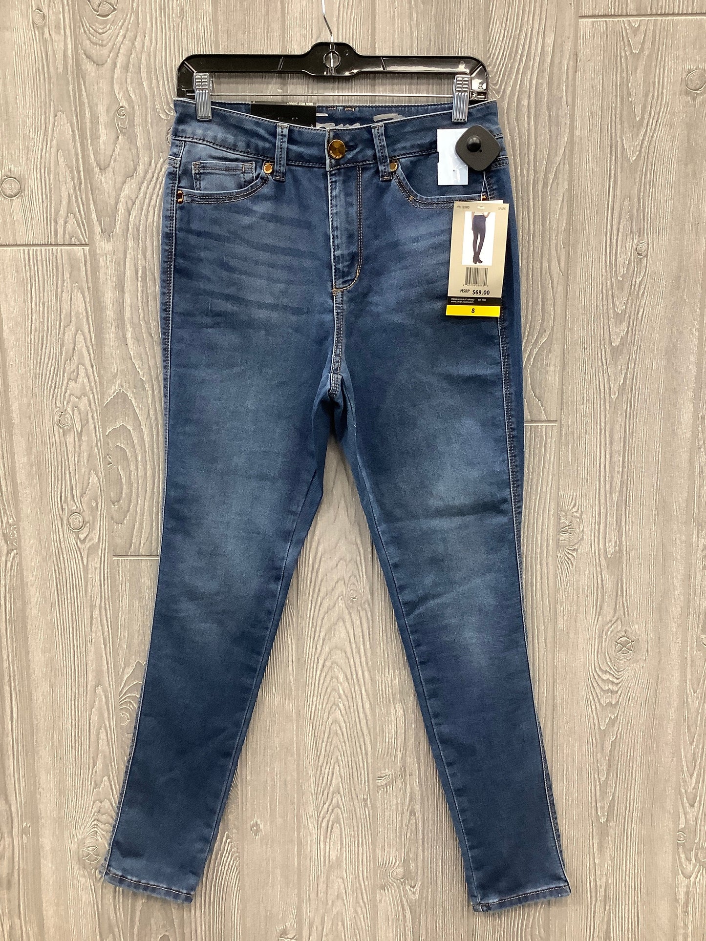 Jeans Skinny By Seven 7 In Blue Denim, Size: 8