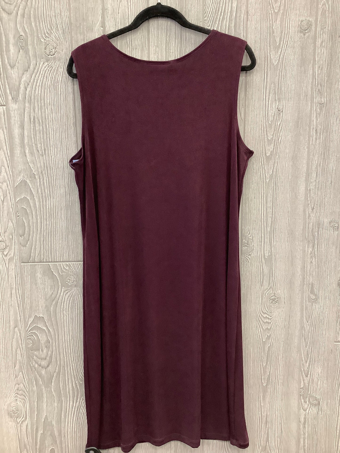 Dress Casual Midi By Coldwater Creek In Purple, Size: 1x