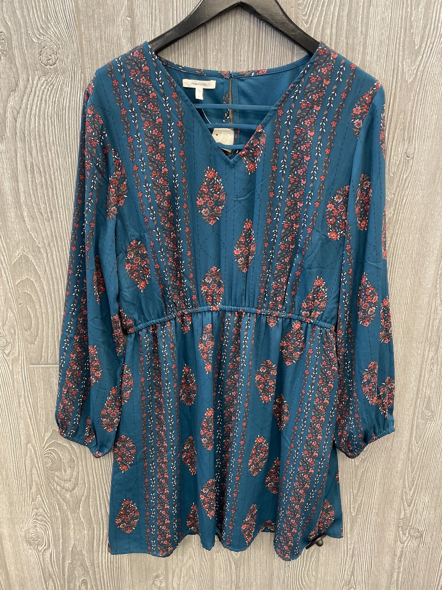 Dress Casual Midi By Maurices In Blue, Size: L