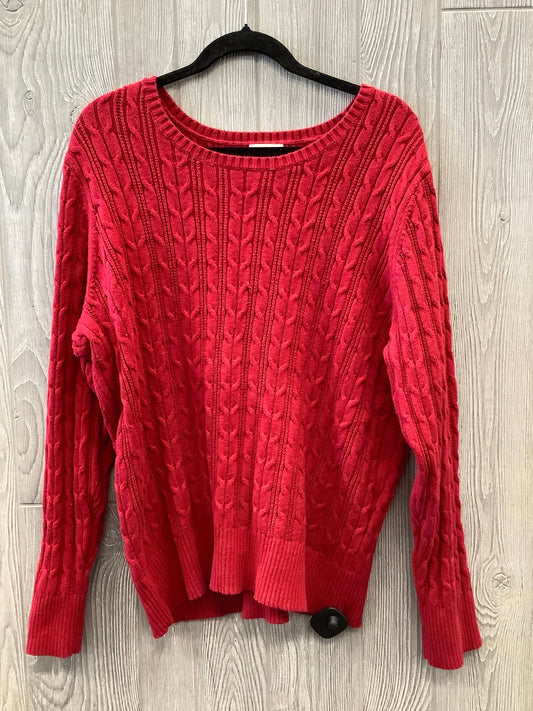 Sweater By St Johns Bay In Red, Size: 2x