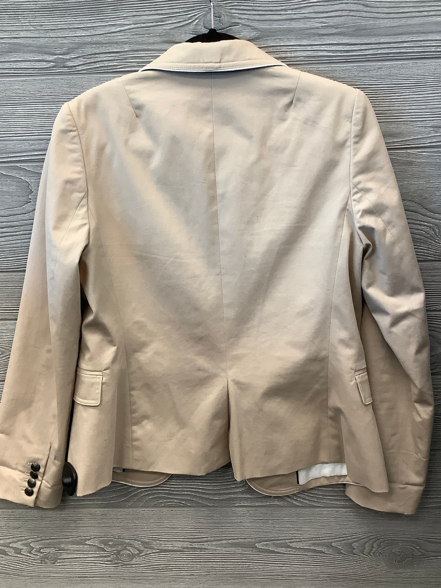 Blazer By Banana Republic In Tan & White, Size: M