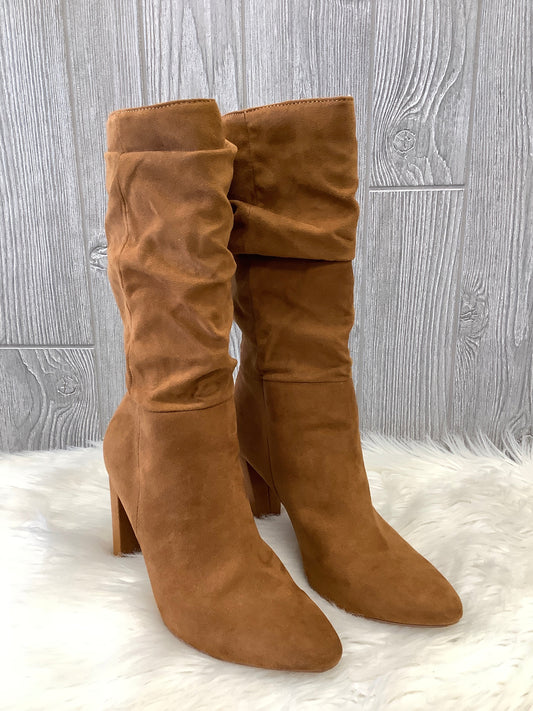 Boots Mid-calf Heels By Banana Republic In Brown, Size: 7