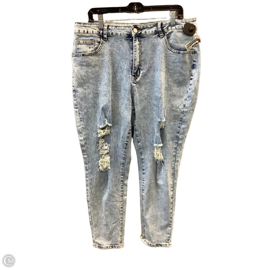 Jeans Skinny By Shein In Blue Denim, Size: 20