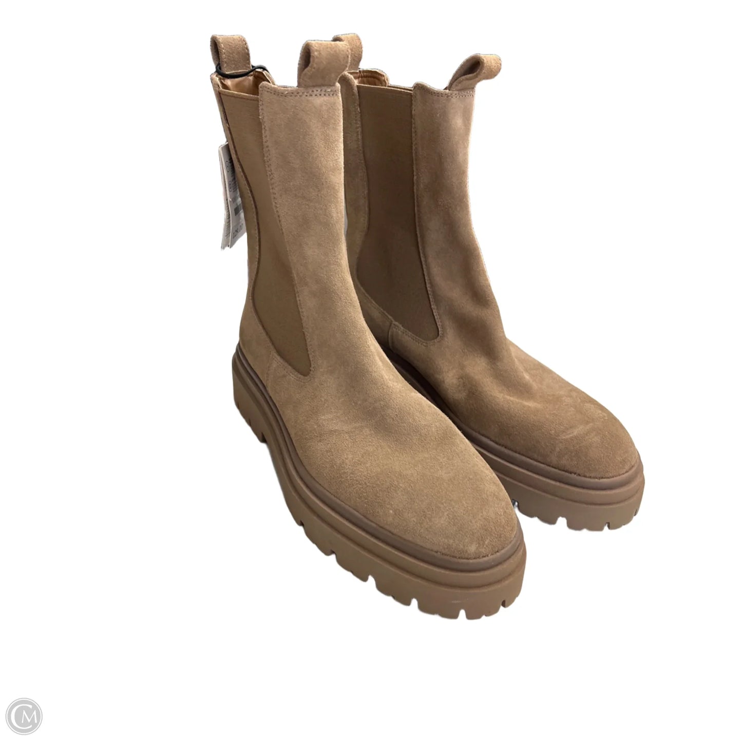 Boots Ankle Flats By Zara In Tan, Size: 9.5