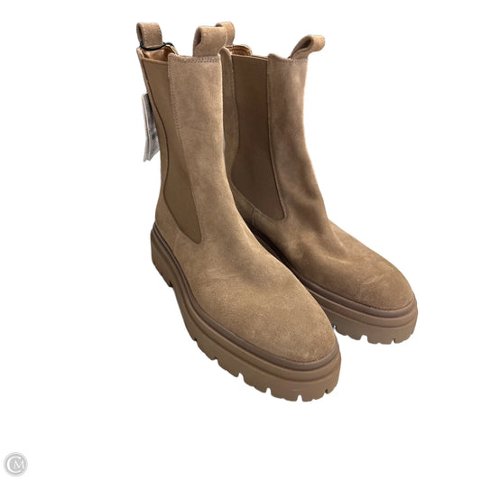 Boots Ankle Flats By Zara In Tan, Size: 9.5