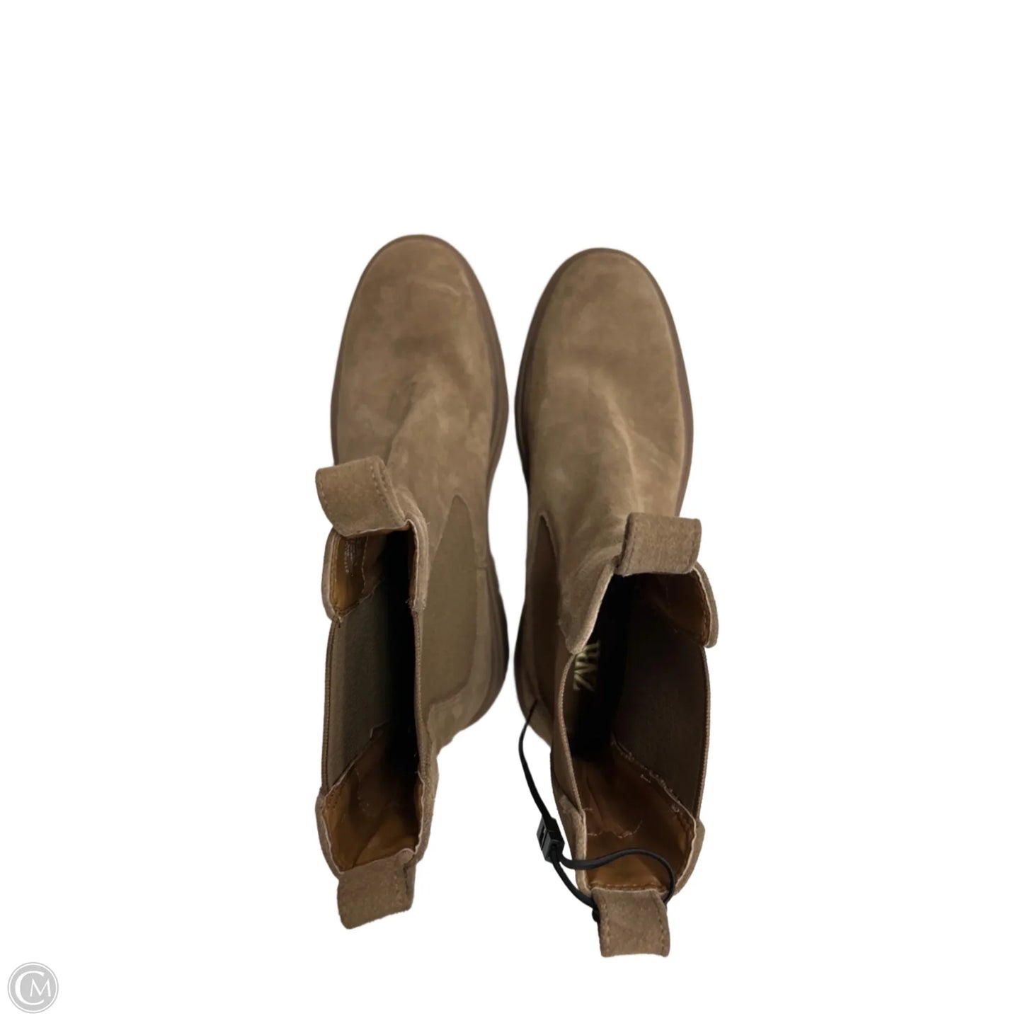 Boots Ankle Flats By Zara In Tan, Size: 9.5