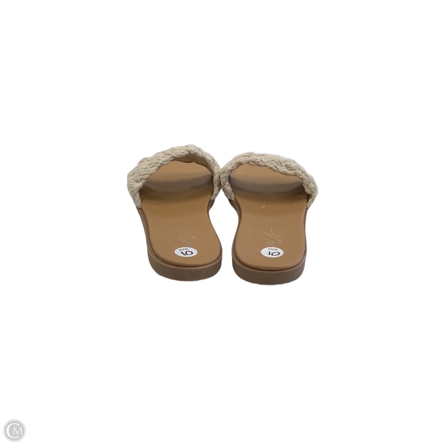 Sandals Flats By Clothes Mentor In Brown, Size: 10