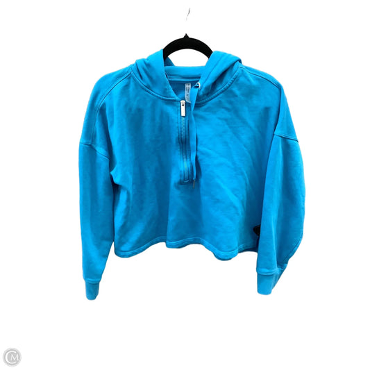 Athletic Sweatshirt Hoodie By Calvin Klein Performance In Blue, Size: L