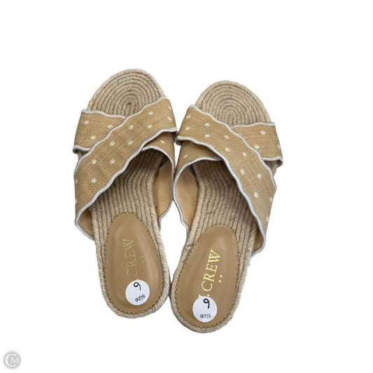 Sandals Flats By J. Crew In Tan, Size: 6