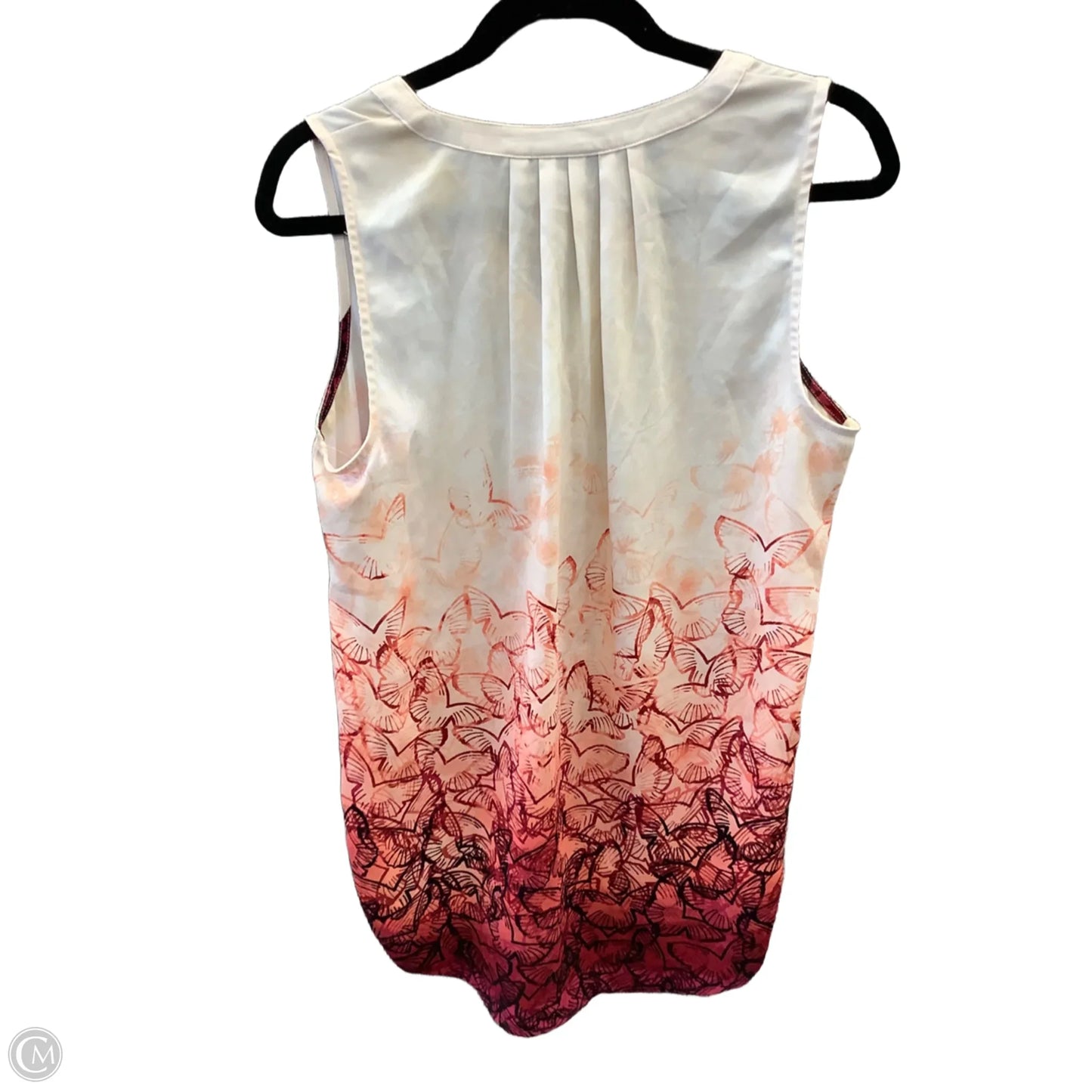 Top Sleeveless By Apt 9 In Orange & Red, Size: M