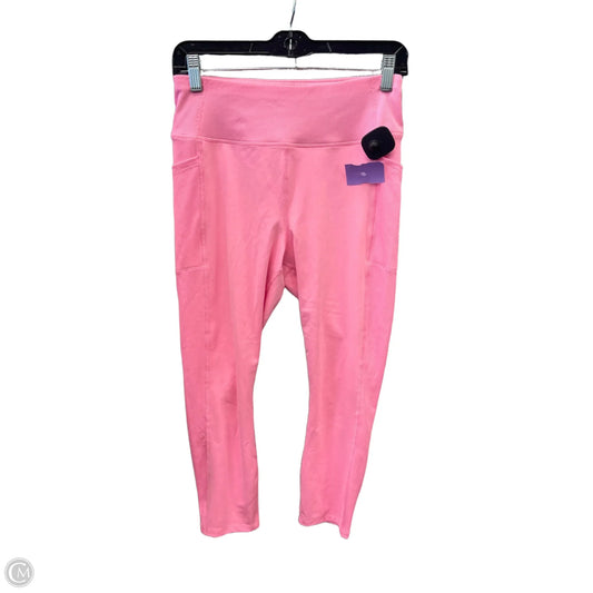 Athletic Leggings By Athletic Works In Pink, Size: M