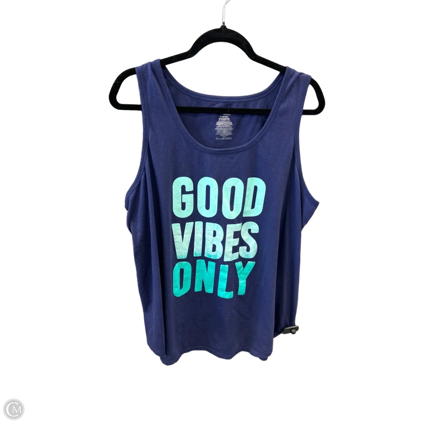 Athletic Tank Top By Danskin Now In Blue, Size: 2x