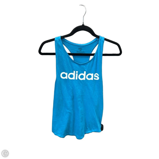Athletic Tank Top By Adidas In Blue, Size: Xs