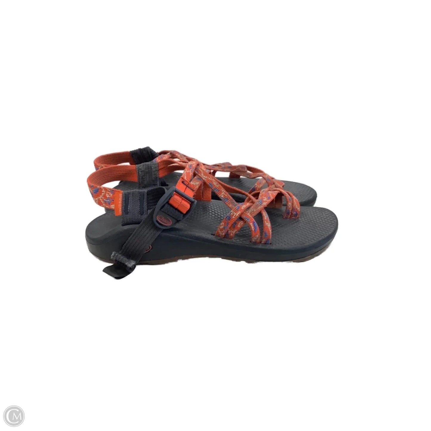 Sandals Flats By Chacos In Black & Orange, Size: 8