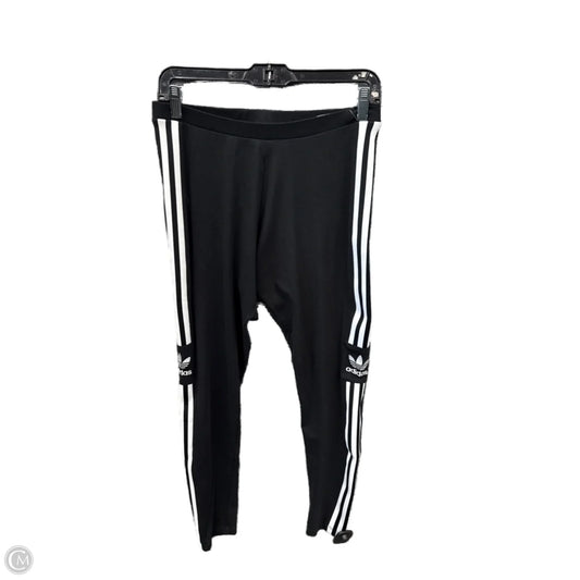 Athletic Leggings By Adidas In Black, Size: M