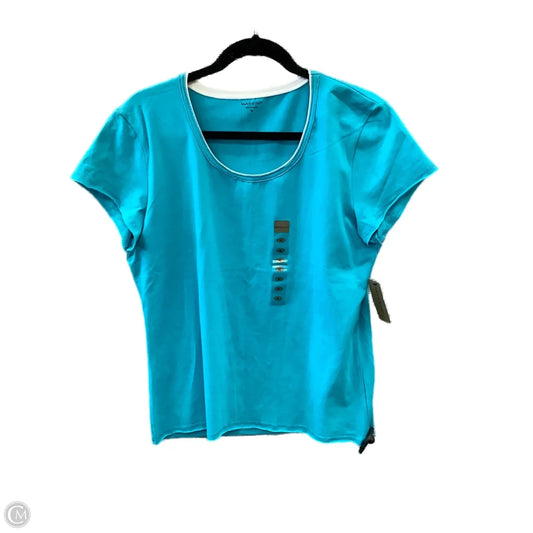 Top Short Sleeve By Massini In Blue, Size: Xl