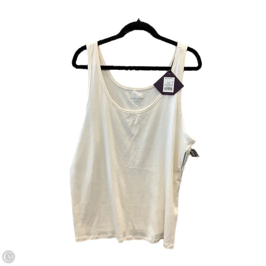 Tank Top By Ava & Viv In Cream, Size: 3x