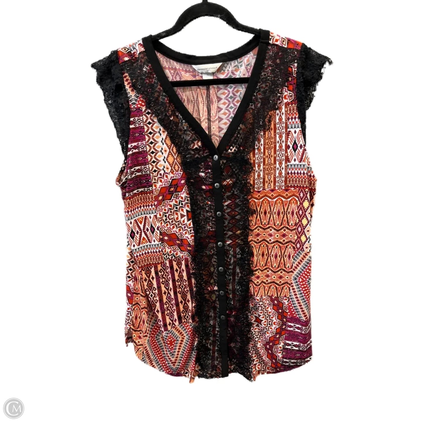 Tunic Sleeveless By Christopher And Banks In Multi-colored, Size: Xl