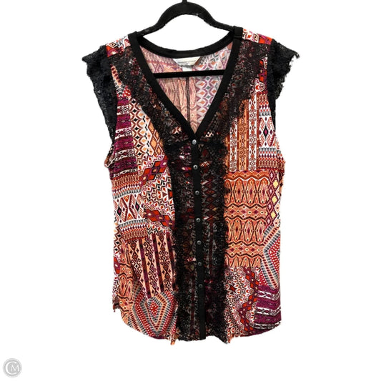 Tunic Sleeveless By Christopher And Banks In Multi-colored, Size: Xl