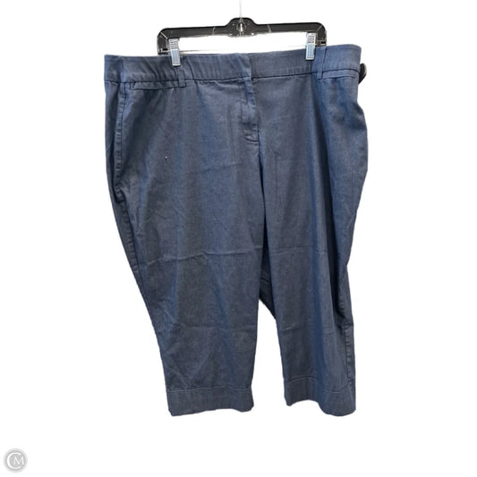 Capris By Lane Bryant In Blue, Size: 24