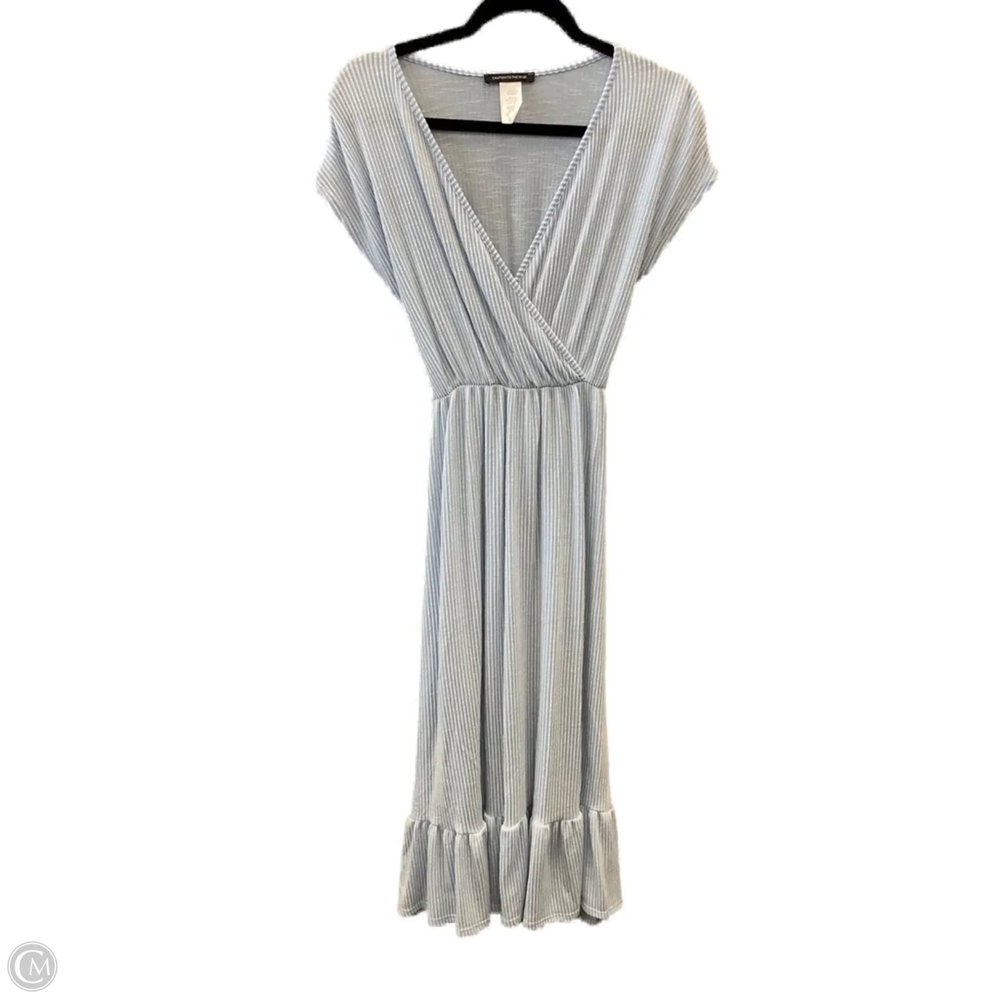 Dress Casual Midi By Caution To The Wind In Blue, Size: M