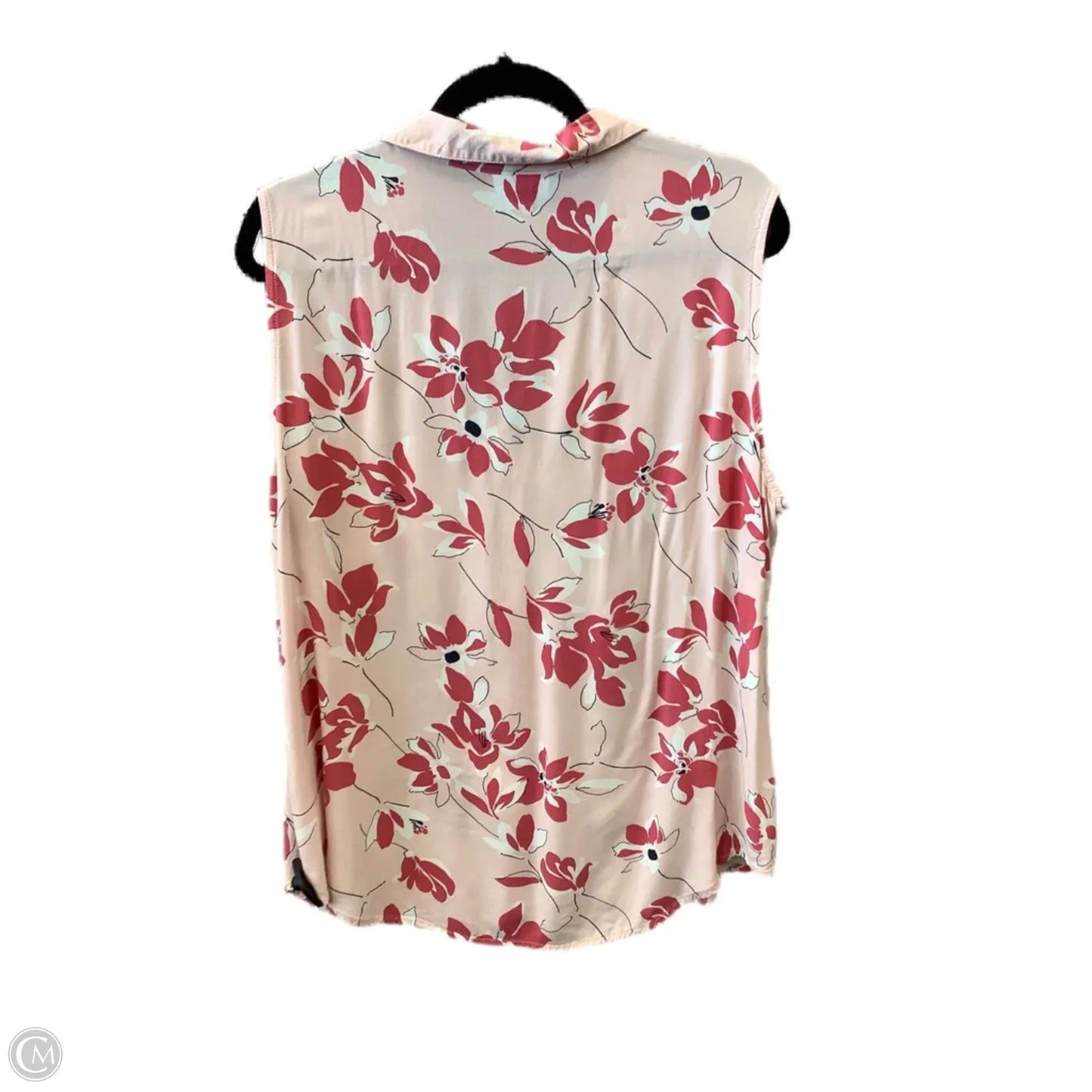Top Sleeveless By Liz Claiborne In Pink, Size: Xxl
