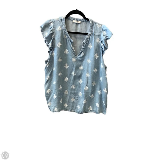 Top Short Sleeve By Sonoma In Blue, Size: Xl