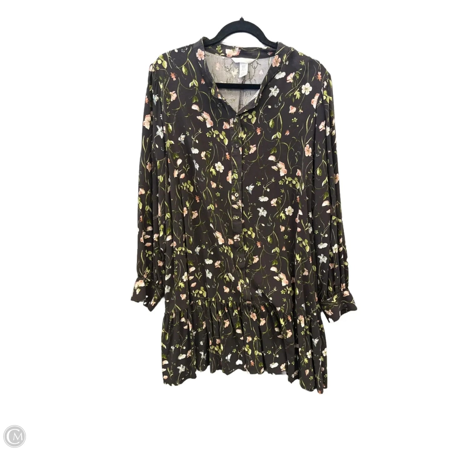 Dress Casual Midi By H&m In Grey, Size: Xxl